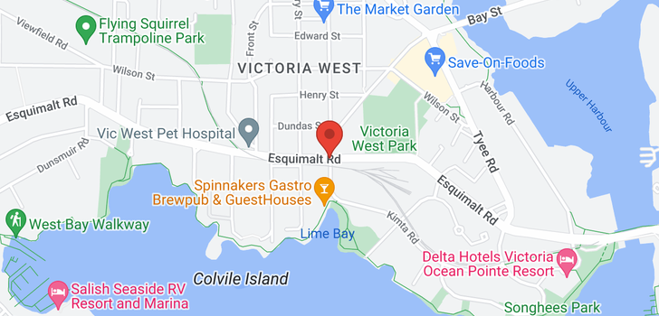 map of 403-1020 Esquimalt Rd